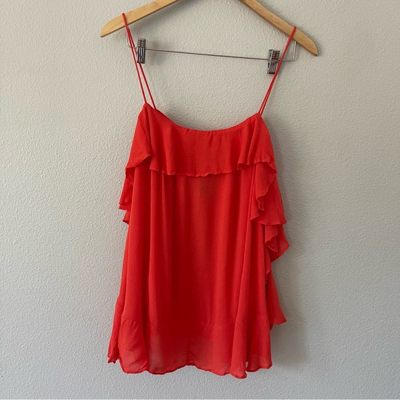 Free People Cascades Ruffle Cami in Fire Size S Fairy Fairycore - Picture 3 of 10